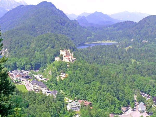 Hohenschwangau 'nın yerelliği ile Alpsee — Stok fotoğraf